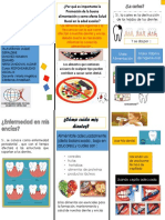 Triptico salud oral