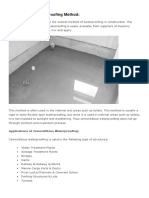 Types of Waterproofing