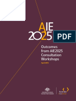 AIE2025 Consultation Workshop Report