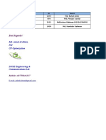 Site Advance Money Requisition (Airtel 3G Project & GP Optimization Project) - 1st June 2016