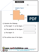 Areas Perimeters of Comples Figures PDF