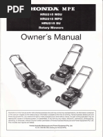 Download Honda Self Propel Mower - HRU215 by Stuart SN314845289 doc pdf