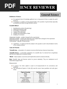 Science Reviewer UPCAT