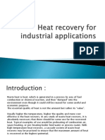 Heat Recovery Systems