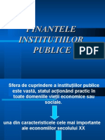 Finantele Institutiilor Publice