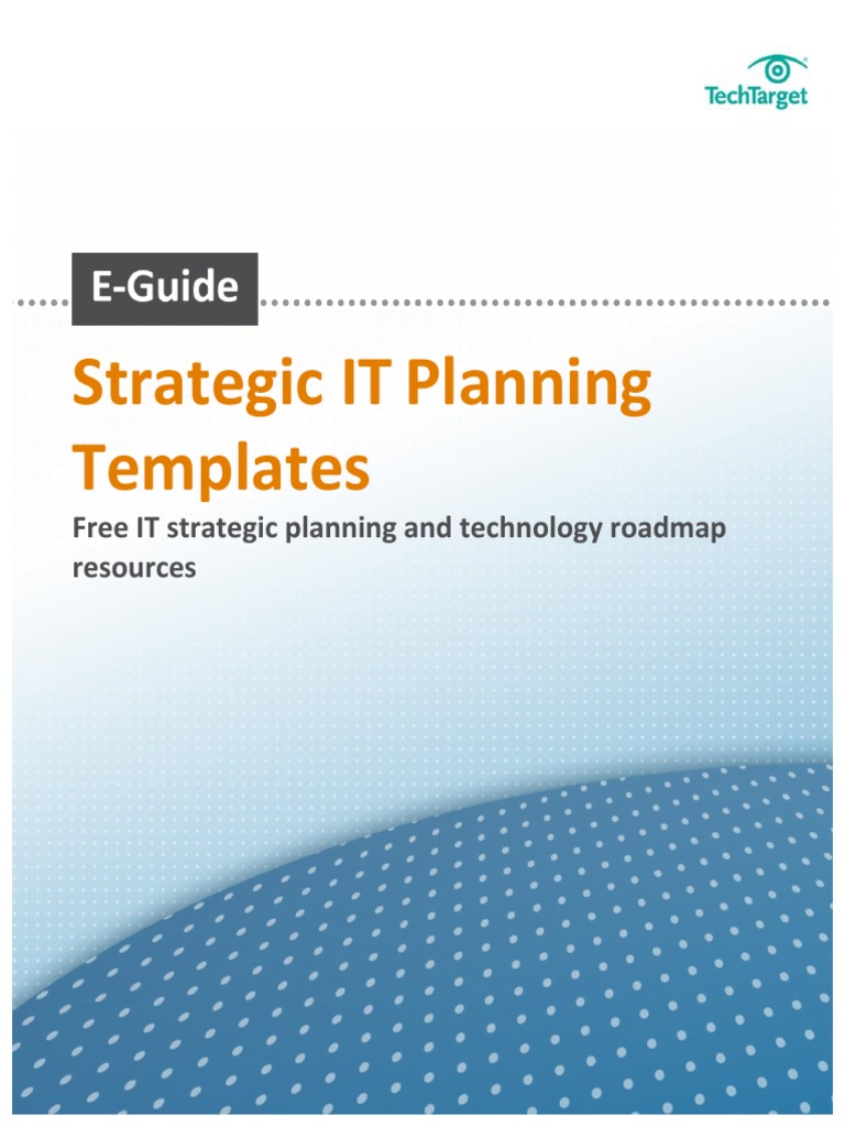 Strategic IT Planning Templates PDF Strategic Planning Strategic