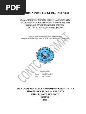 Format Laporan Prakerin 2016 Pdf
