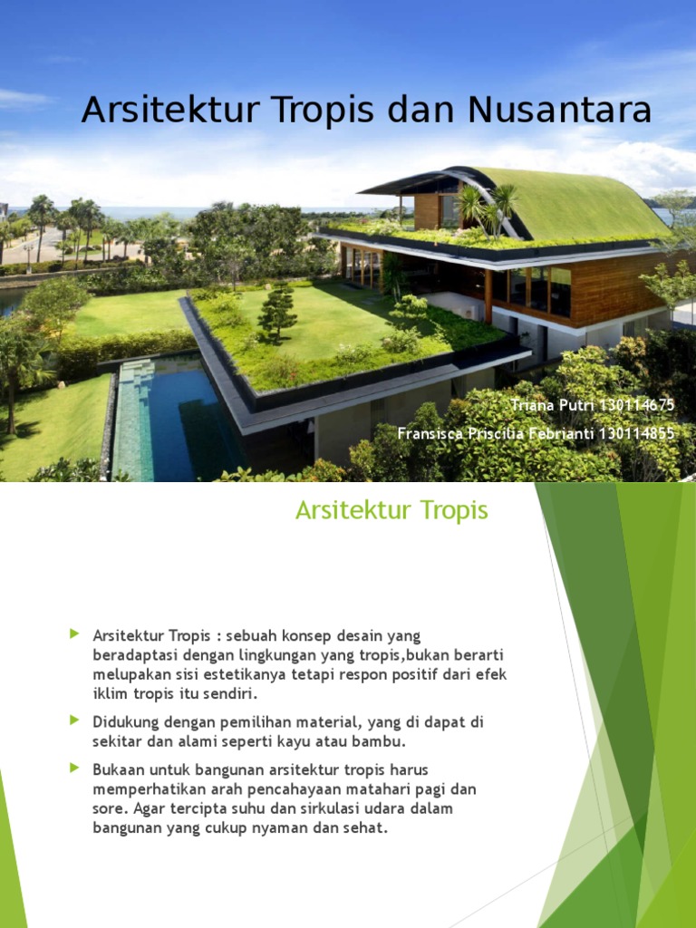 Konsep Desain Arsitektur Tropis Konsep Desain Arsitektur Tropis