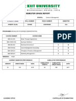 Semester Grade Report