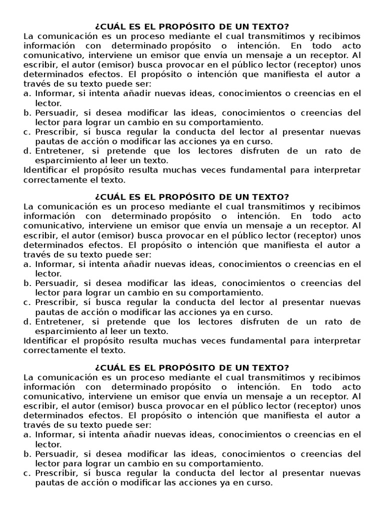 Cuál Es El Propósito de Un Texto Calentamiento global