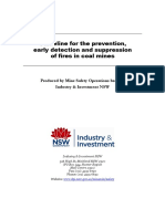 MDG-1032 Guideline For The Prevention Early Detection and Suppression of Fires in Coal Mines