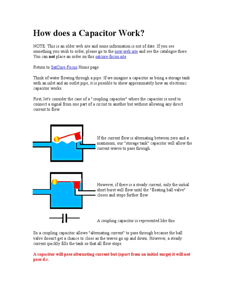 How Does a Capacitor Work Circuit Diagram