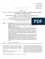 Effect of Probiotics On Postoperative Quality of Gastric Bypass Surgerie