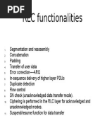 UMTS RLC Functions