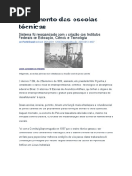 Surgimento Das Escolas Técnicas