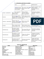 Caracteristicas de Estilo e Inteligencias