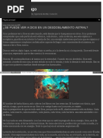 ¿Se Puede Ver A Dios en Un Desdoblamiento Astral