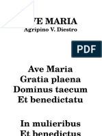 Postcommunion Floweroffering-Ave Maria Diestro