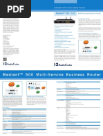 Mediant 500 MSBR Datasheet