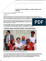Do Marco Civil à Demarcação de Terras Indígenas, Conheça Últimos Atos de Dilma Antes Do Afastamento _ EBC