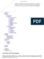 First LaTex document.