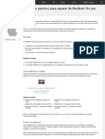 Programa para Extender Permiso para Reparar de MacBook Pro Por Problemas de Video - Soporte Técnico