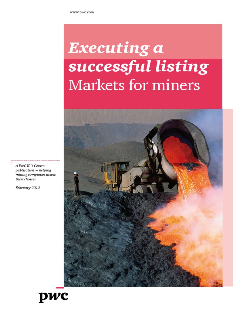 PWC Markets For Miners | PDF | Financial Statement | Financial Markets