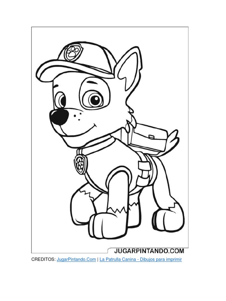 Dibujo Para Colorear Pdf Dibujos de La Patrulla Canina para Colorear | PDF