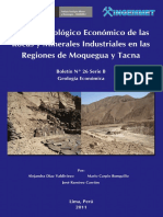 Estudio Geoeconómico Por Rocas y Minerales Industriales de Las Regiones de Moquegua y Tacna