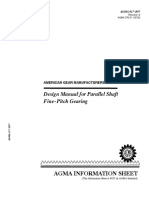 AGMA 917-B97 Design Manual For Parallel Shaft Fine-Pitch Gearing
