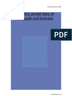 Physics Pocket Diary of Concepts Formulas