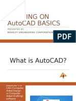 Training On Autocad Basics: Presented by