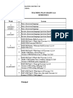 Teaching Plan Grade 2,3,4 Semester 1: Deputy of Education & Training District 10 Le Dinh Chinh Primary School