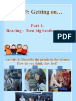 Unit 9: Getting On : Reading - Teen Big Brother Is Here
