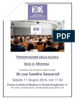Presentazione Scuola Modena