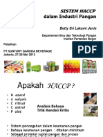 HACCP Food Industry Ex