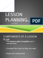 Components of A Lesson Plan