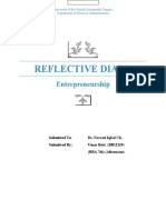 Reflective Diary: Entrepreneurship