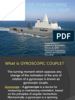 Effect of Gyroscopic Couple On A NAVAL SHIP
