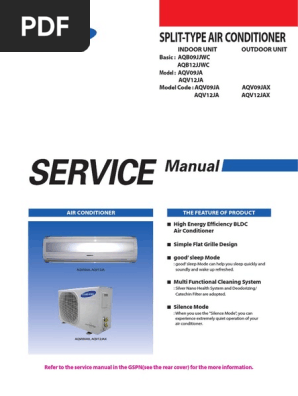 Samsung Aqv09 Aqv12 Service Manual Pdf Mechanical Fan Air Conditioning