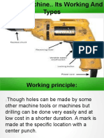 Drilling MachineIts Working and Types