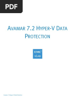 Avamar 7.2 Hyper-V Data Protection