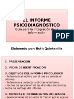 Integración Del InformePsicodiagnosticopptx