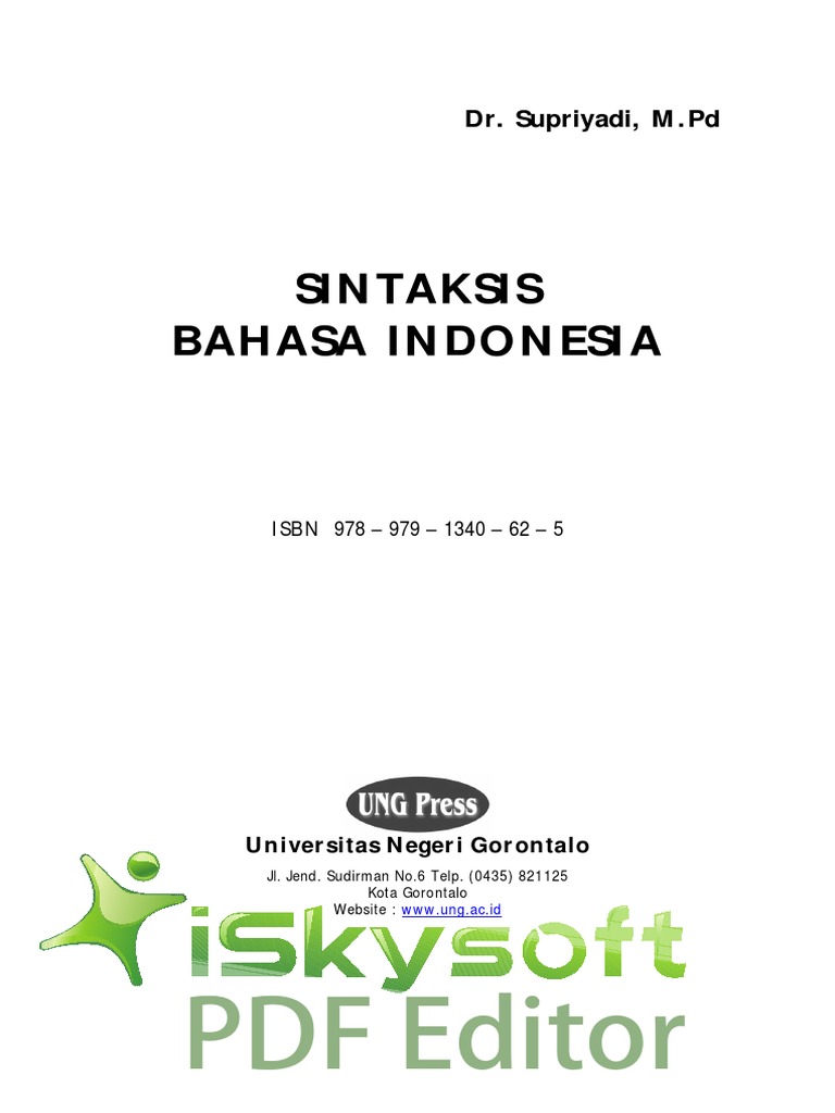 Sintaksis Bahasa Indonesiapdf