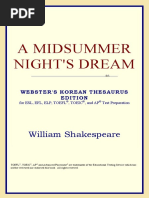 Webster's Korean Thesaurus Edition) William Shakespeare-A ...