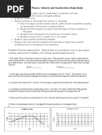 14 - Lab Velocity Accel Study Guide