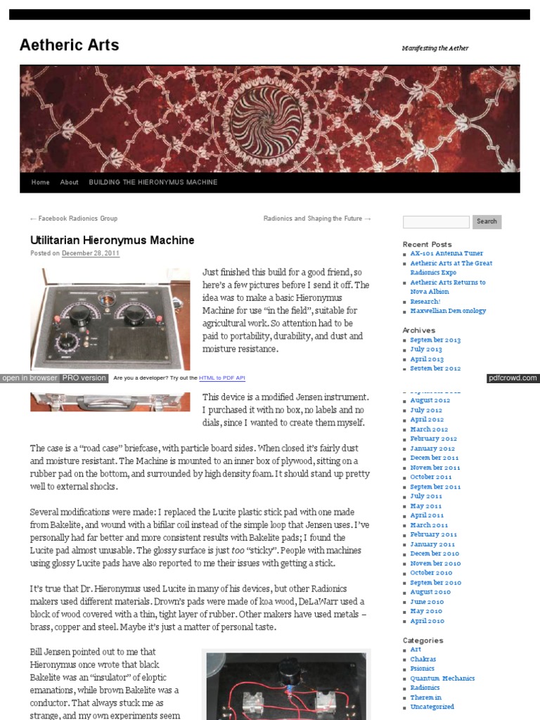 Utilitarian Hieronymus Machine Design | PDF | Html | Computing And ...