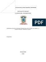 ETERMINACIÓN DE LA MÁXIMA CONCENTRACIÓN DE ÚREA APLICABLE A LA VAINITA MAGNUM "Phaseolus Vulgaris"