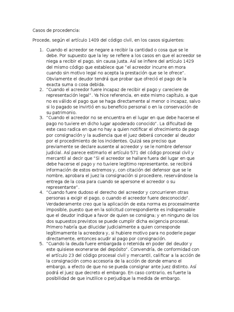 Casos y requisitos de procedencia en derecho | PDF | Pagos