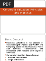 Corporate Valuation: Principles and Practices